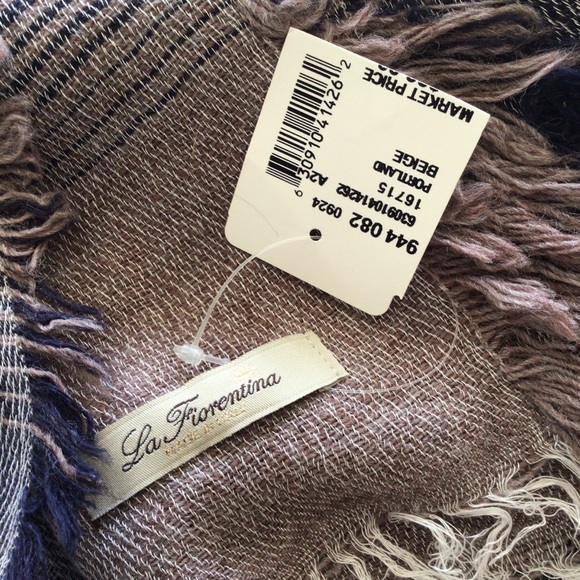 LA FIORENTINA ALPACA WOOL BLEND BLEND SCARF WRAP NWT - Picture 7 of 14